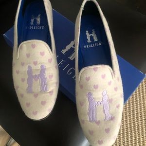 Hadleigh cream with lavender hearts